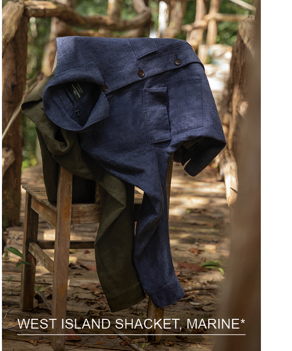 Shop West Island Shacket, Marine online and instore at Rodd & Gunn