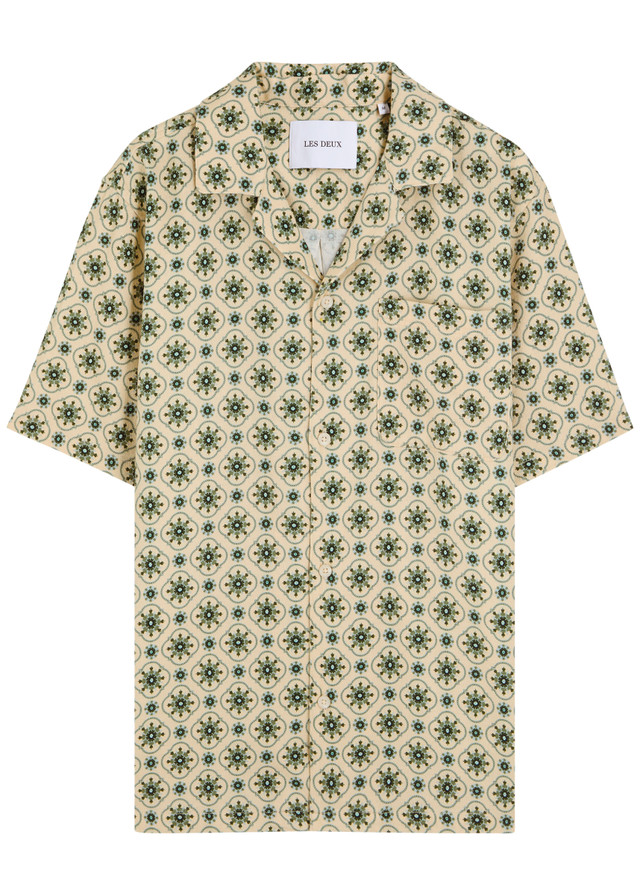 LES DEUX Lukas AOP patterned woven shirt