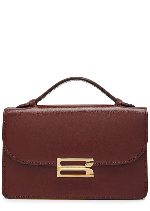 VICTORIA BECKHAM Dorian mini grained-leather top handle bag