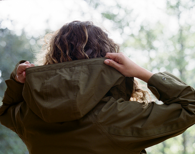 Shop Mary Rain Jacket in Martini