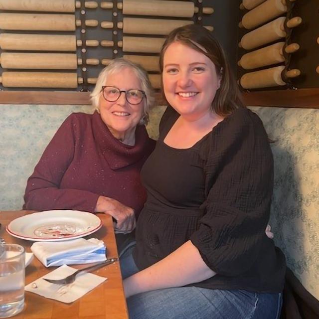 In April 2023, stem cell recipient Judy Mangione (left) and donor Nicole Karem met for the first time in Washington, DC.