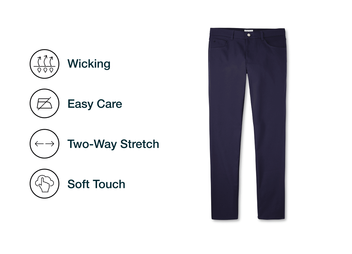 Wicking | Easy Care | Two-Way Stretch | Soft Touch