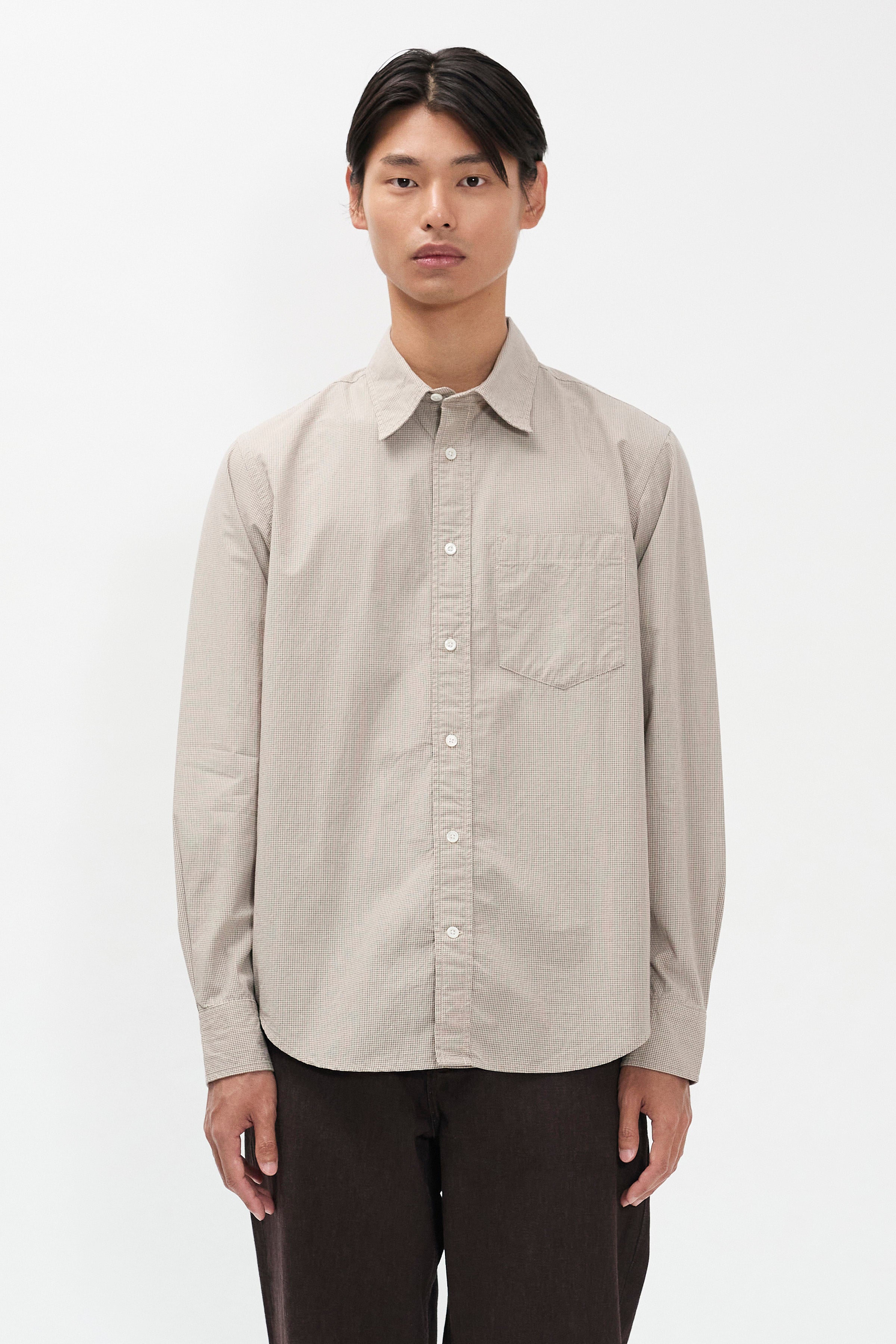 Image of Kongshoved Poplin Micro Check Shirt