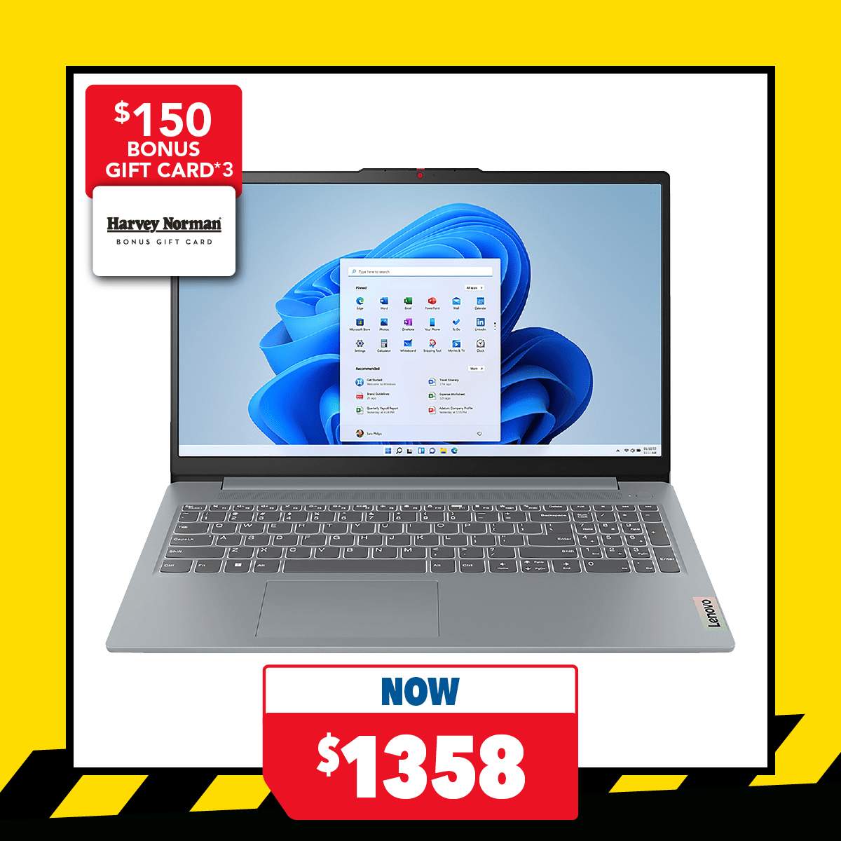 Lenovo IdeaPad Slim 3 15.6" Laptop - AMD Ryzen 5