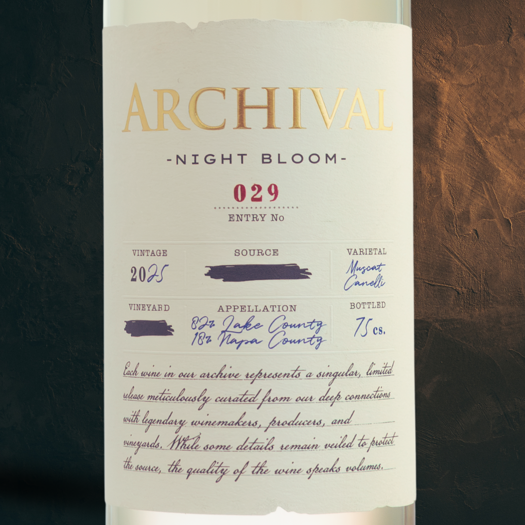 2025 Muscat Canelli Night Bloom, Napa/Lake County