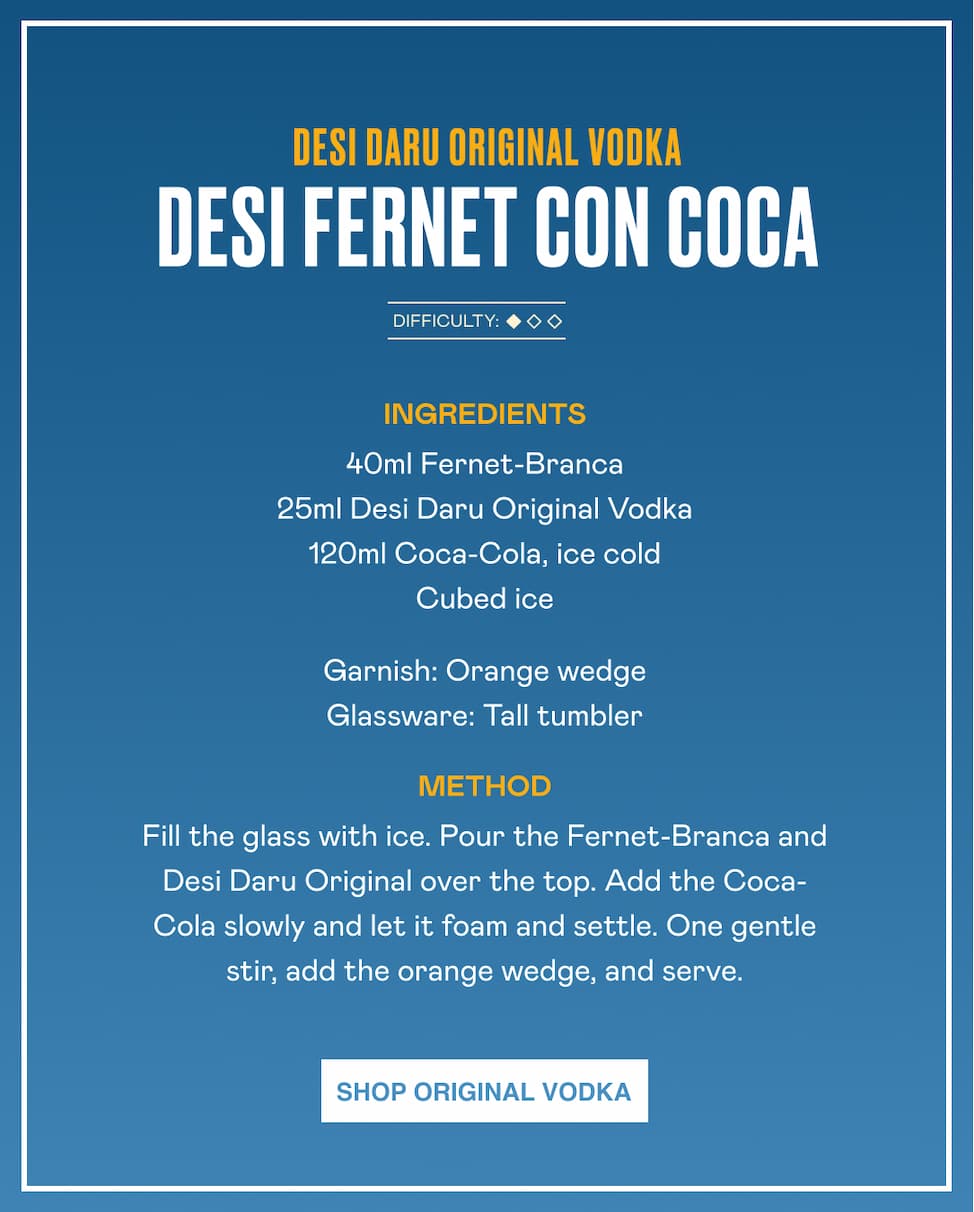 DESI Fernet con Coca Recipe