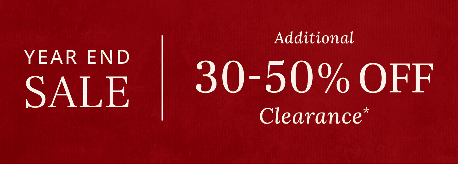 Additional 30-50% Off Clearance