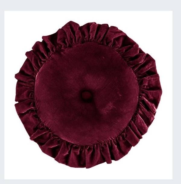 Stella Faux Silk Velvet Round Pillow