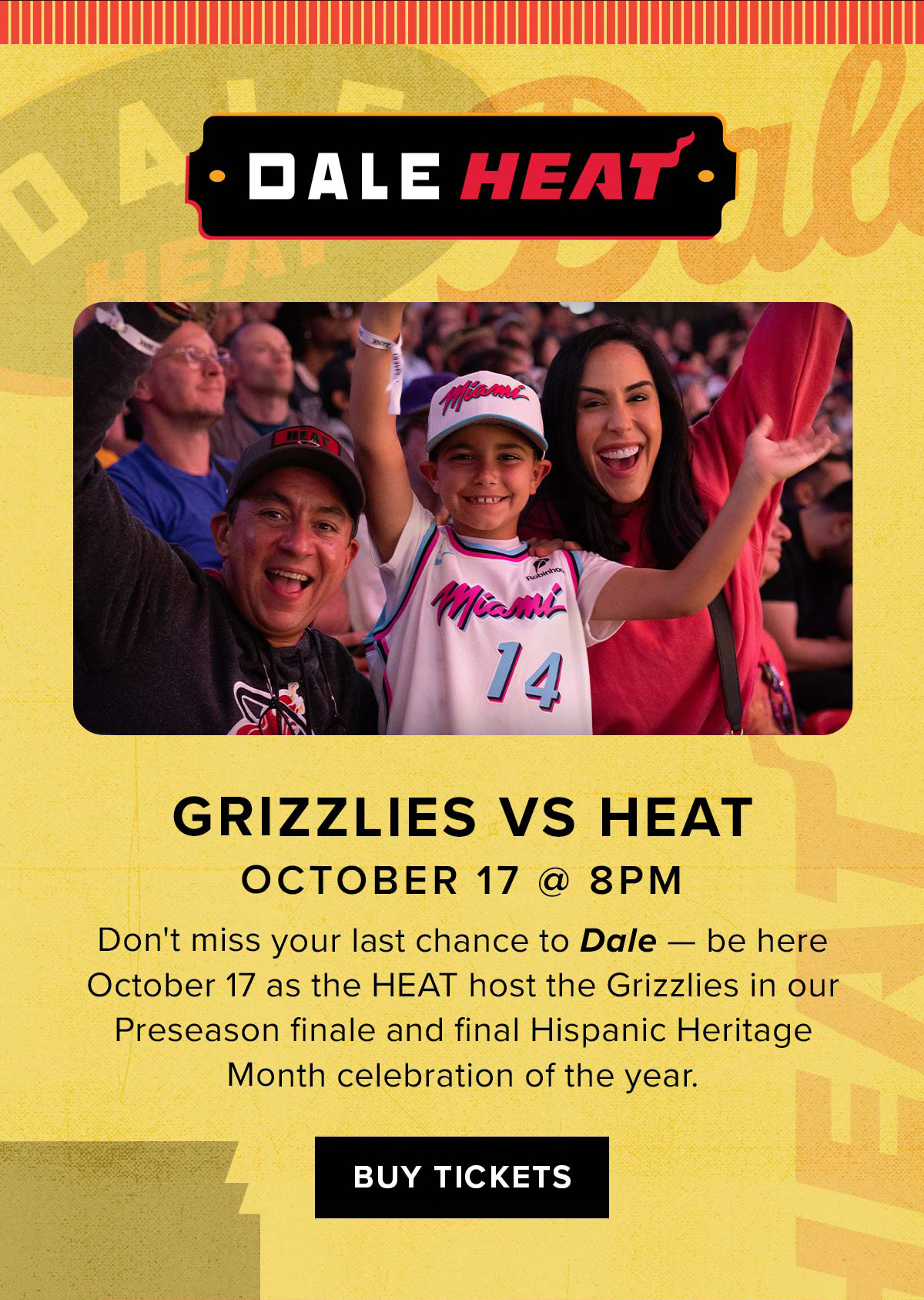 Dale HEAT Nights | Buy Tickets