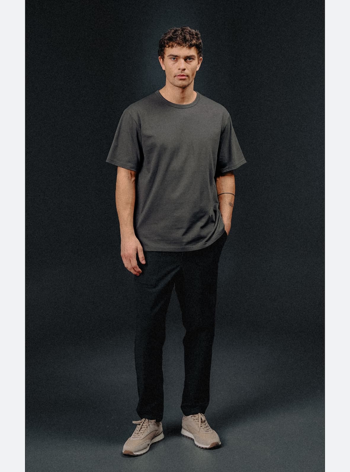 Overtime Oversized Tee - Charcoal