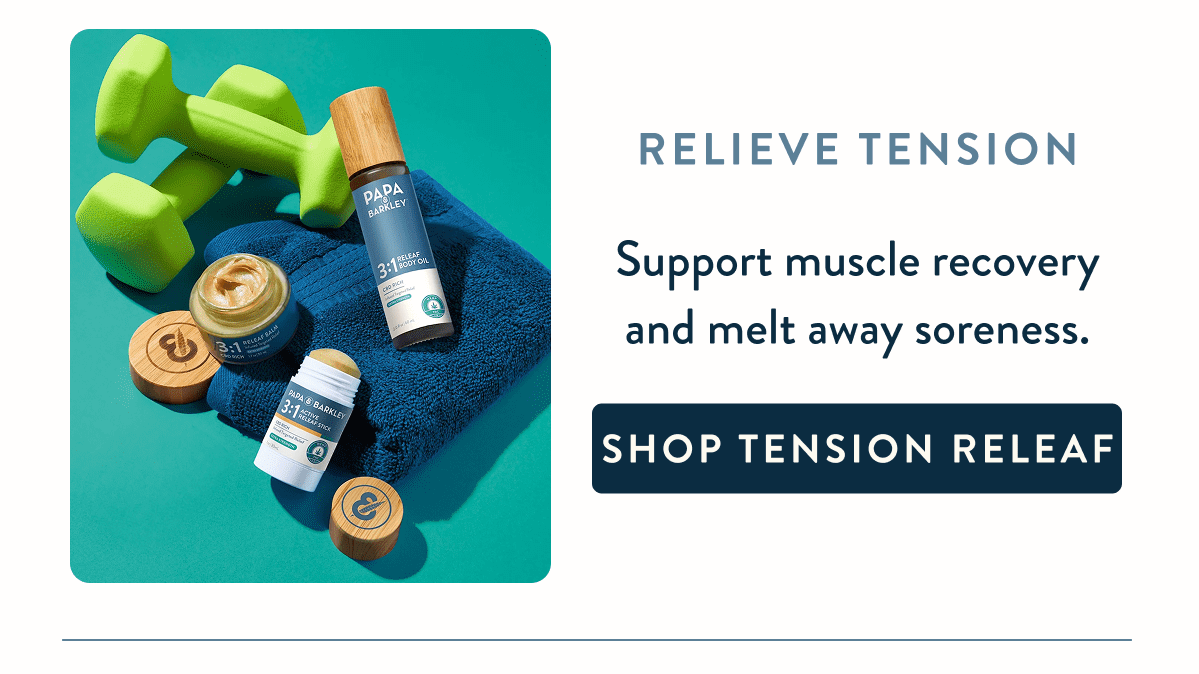 Relieve Tension  Support muscle recovery and melt away soreness.