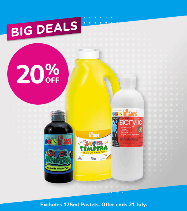 20% OFF FAS Paints - Excludes 125ml Pastels