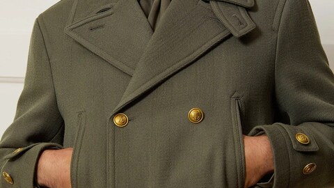 This Stunning Top Coat Is a Vintage Military-Inspired Masterpiece