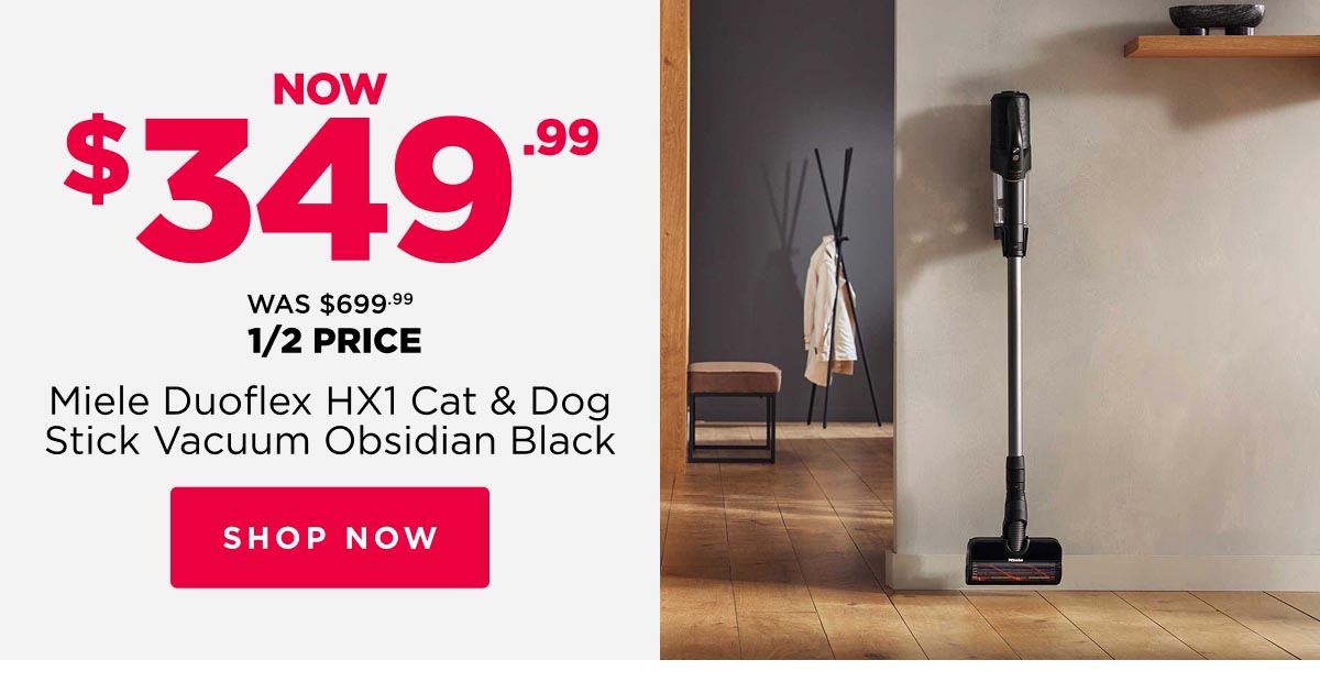 Miele Duoflex HX1 Cat & Dog Stick Vacuum Obsidian Black