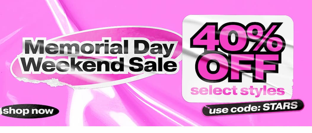 40% Off Select Styles