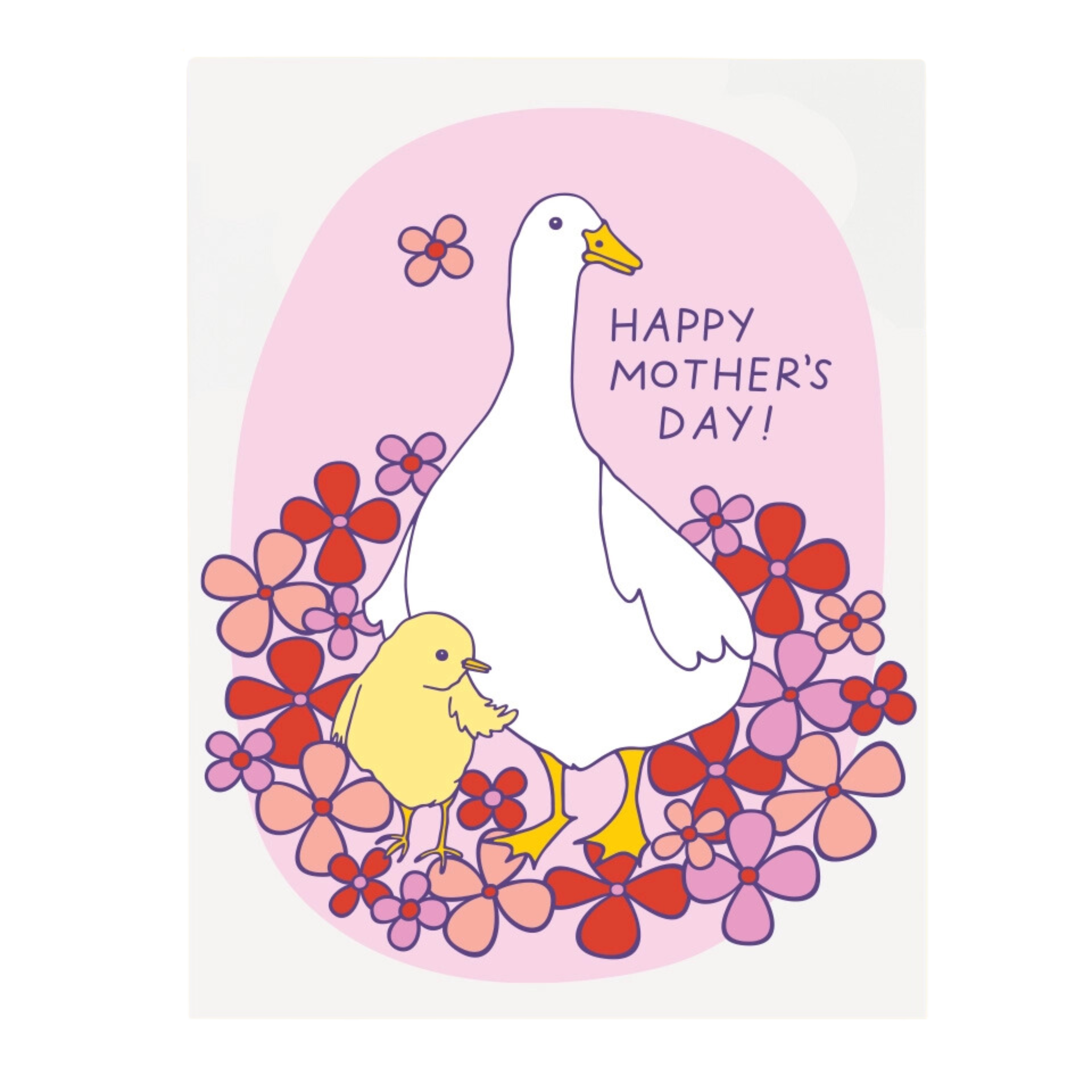 Image of Mother's Day Cute Ducks Greeting Card
