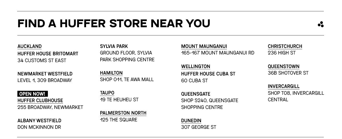 FIND A HUFFER STORE NEAR YOU