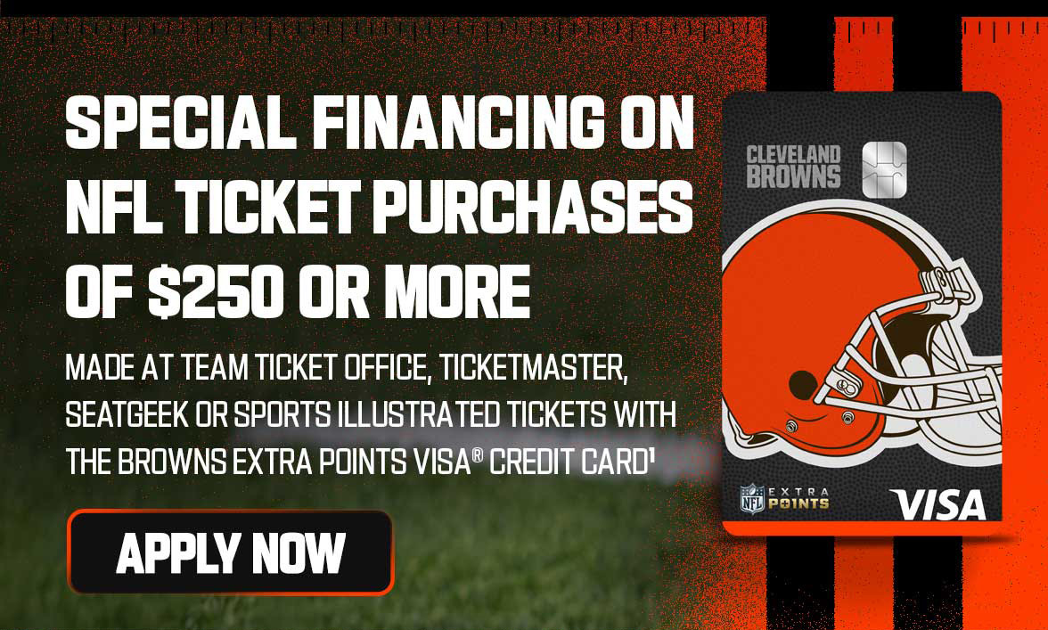 Special Financing on NFL Ticket Purchases of $250 or More - Apply Now >