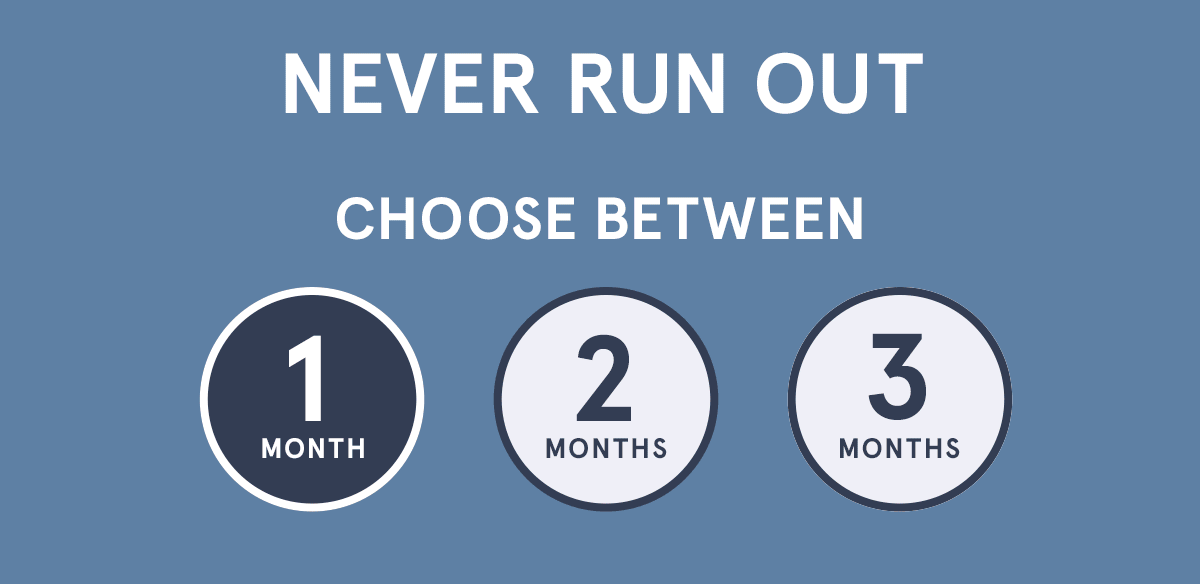 Never Run Out!