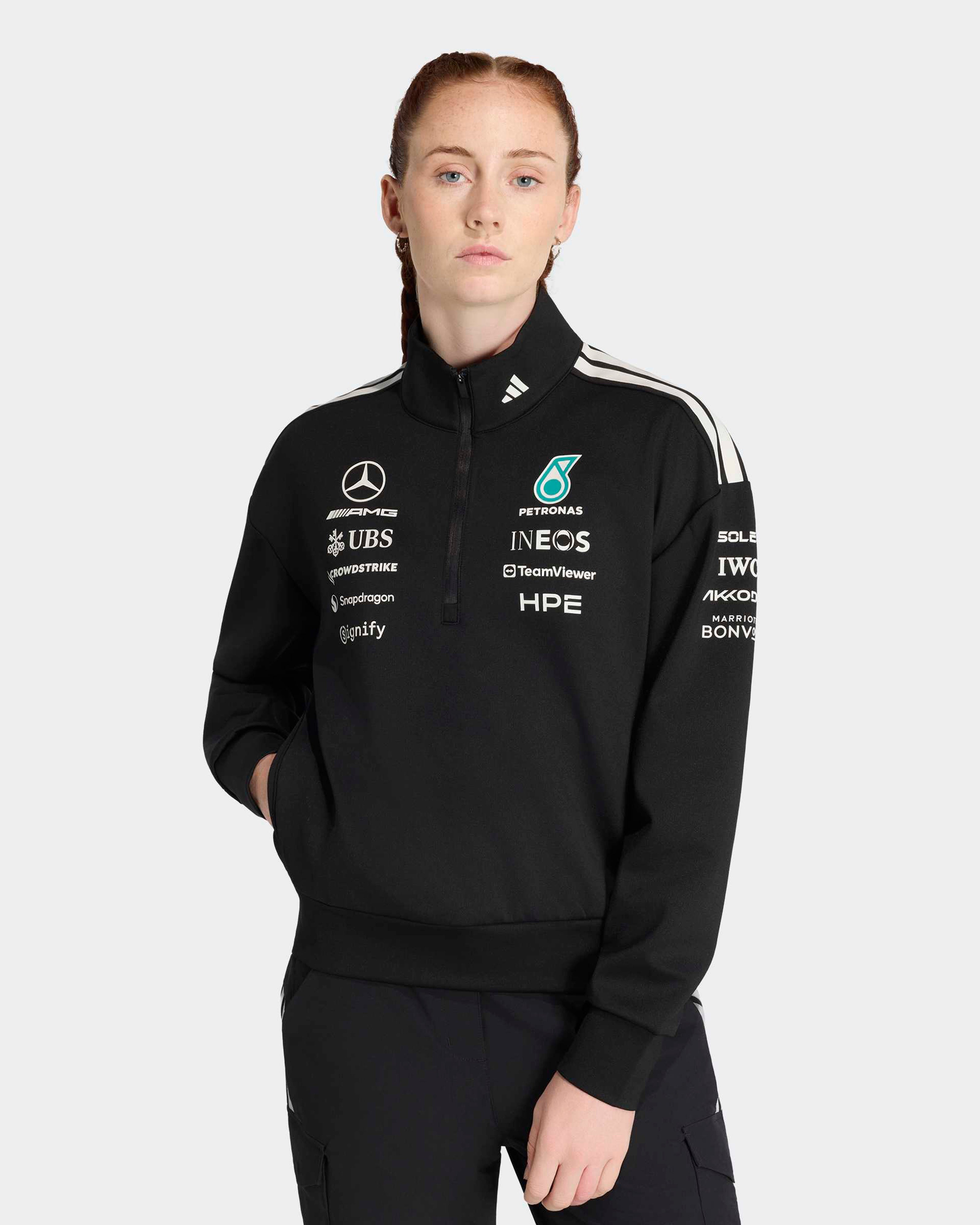 Image of Womens 2026 Team Quarter Zip Black