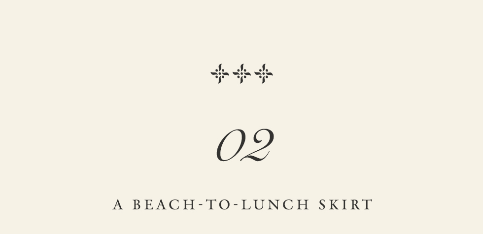 02: A Beach-To-Lunch Skirt
