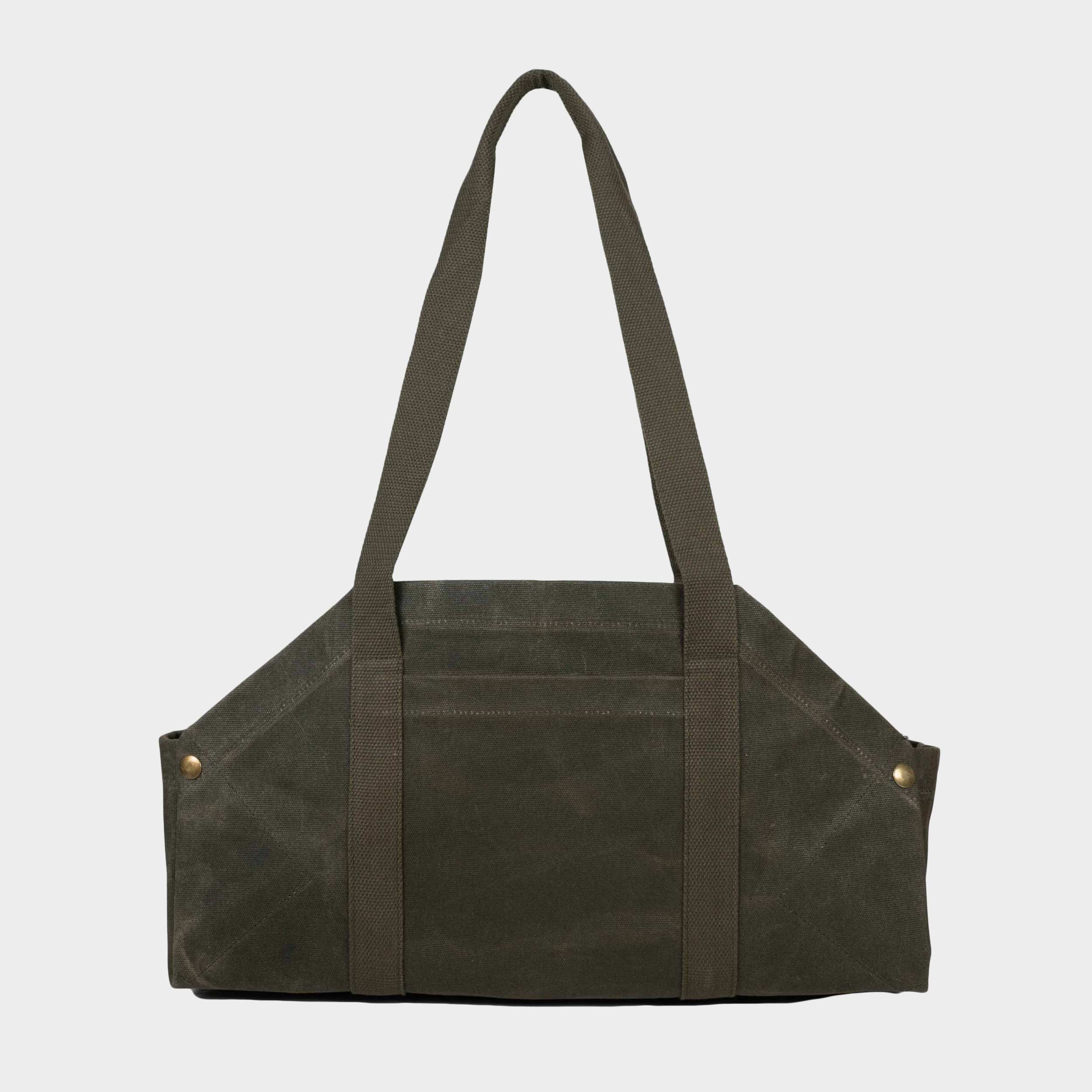 Image of Gardenheir Waxed Canvas Origami Harvesting Trug/Tote in Olive