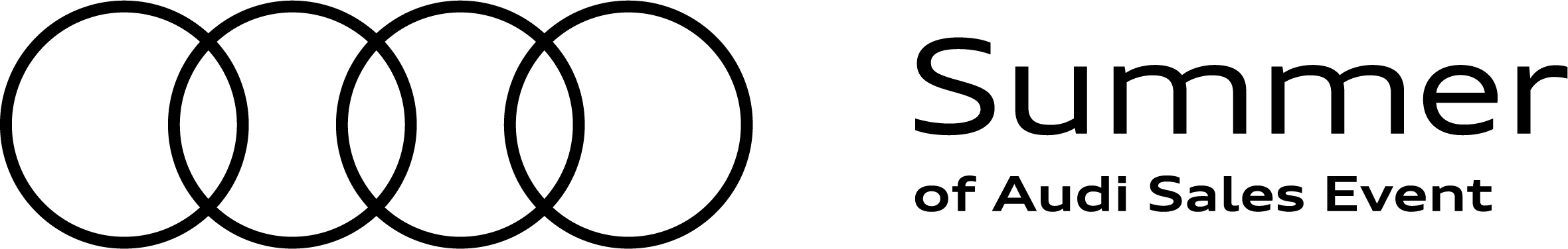 Audi four rings logo. | Summer of Audi Sales Event