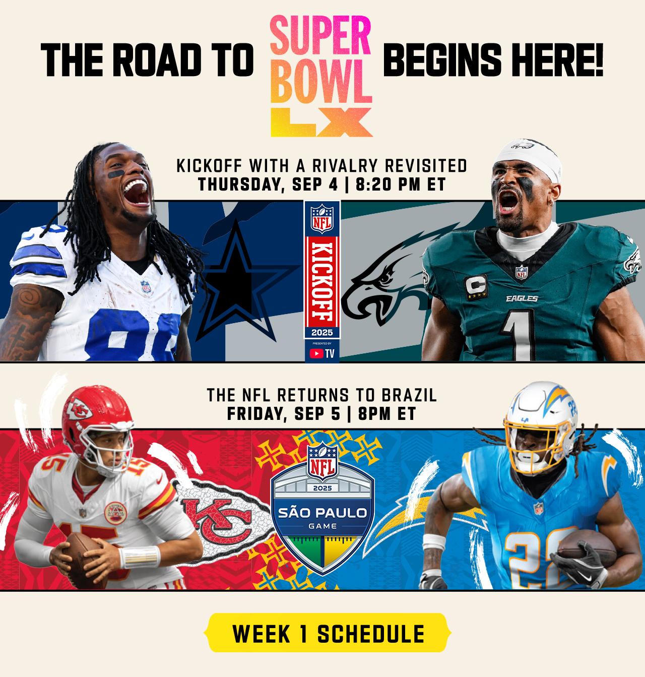 The Road To Superbowl Begins Here!