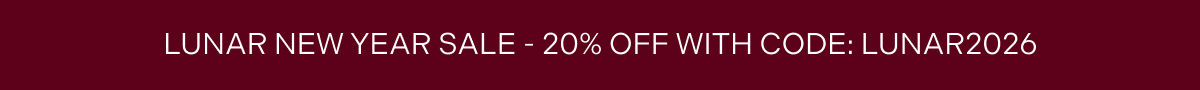 LUNAR NEW YEAR SALE - 20% OFF WITH CODE: LUNAR 2026