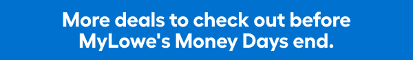 More deals to check out before MyLowe's Money Days end.