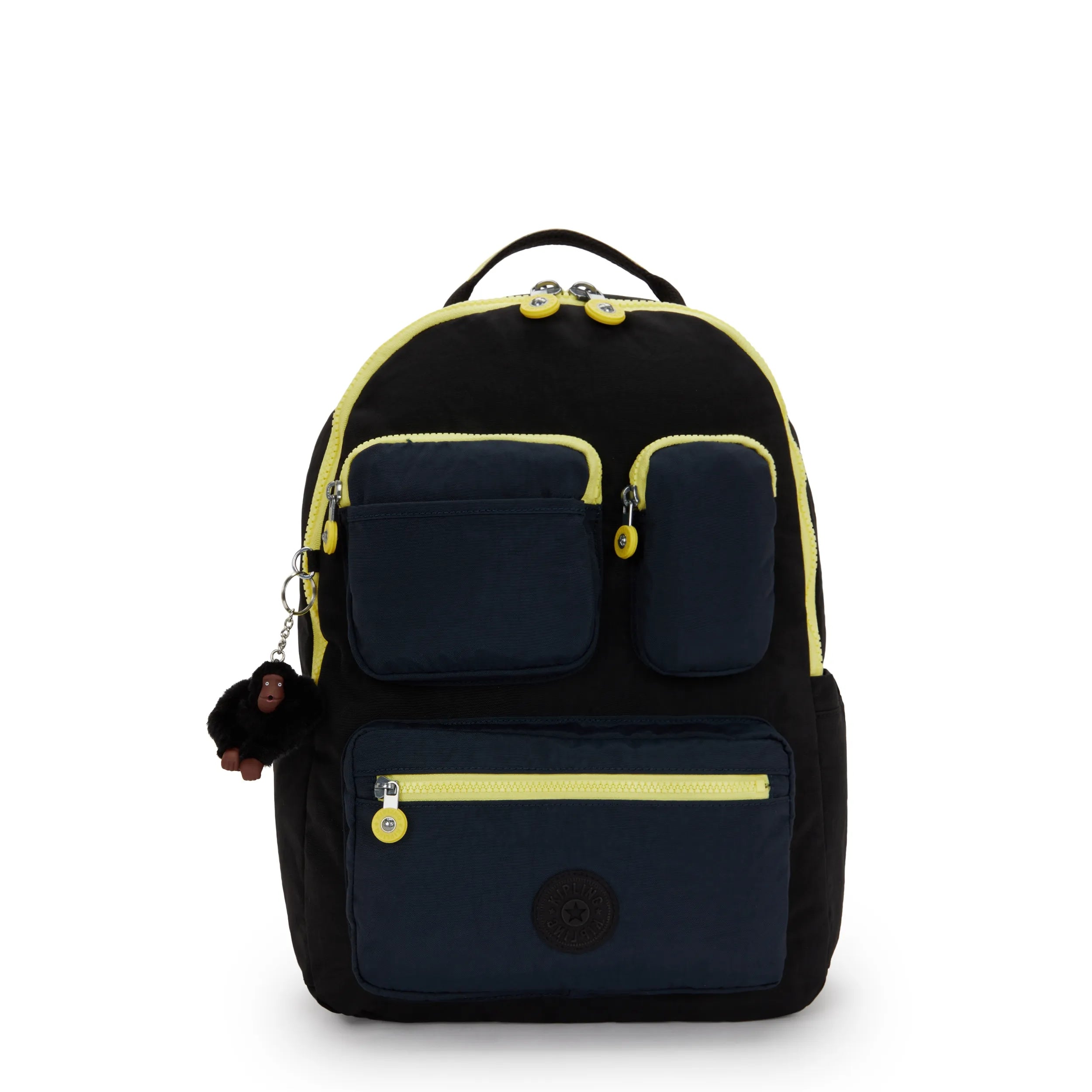 Seoul 17" Laptop Pocket Backpack-Black Pocket Print