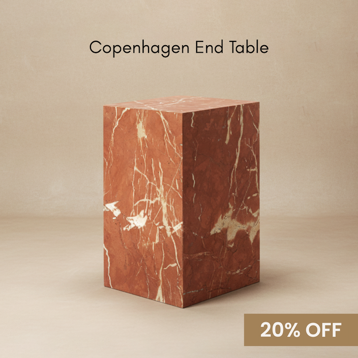 Copenhagen Marble End Table