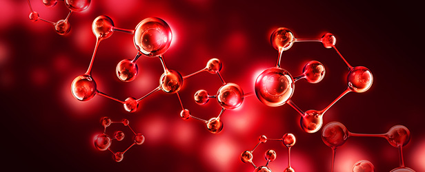 Rendition of a molecule.