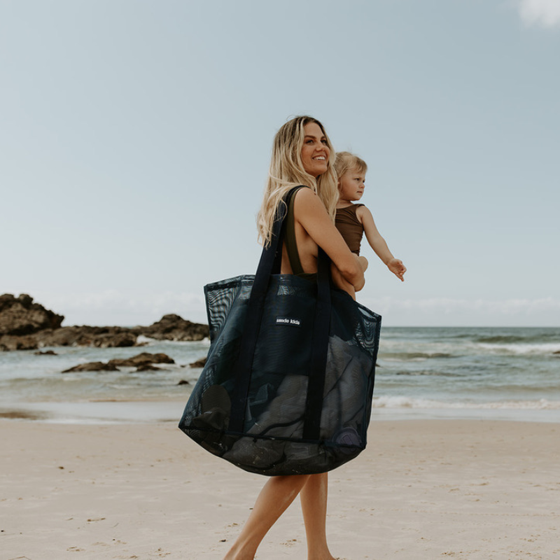 Image of Beach Hauler™ Mesh Beach Bag - Deep Sea