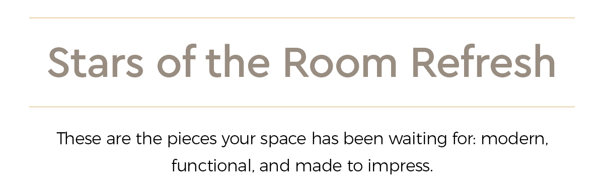 Stars of the room refresh