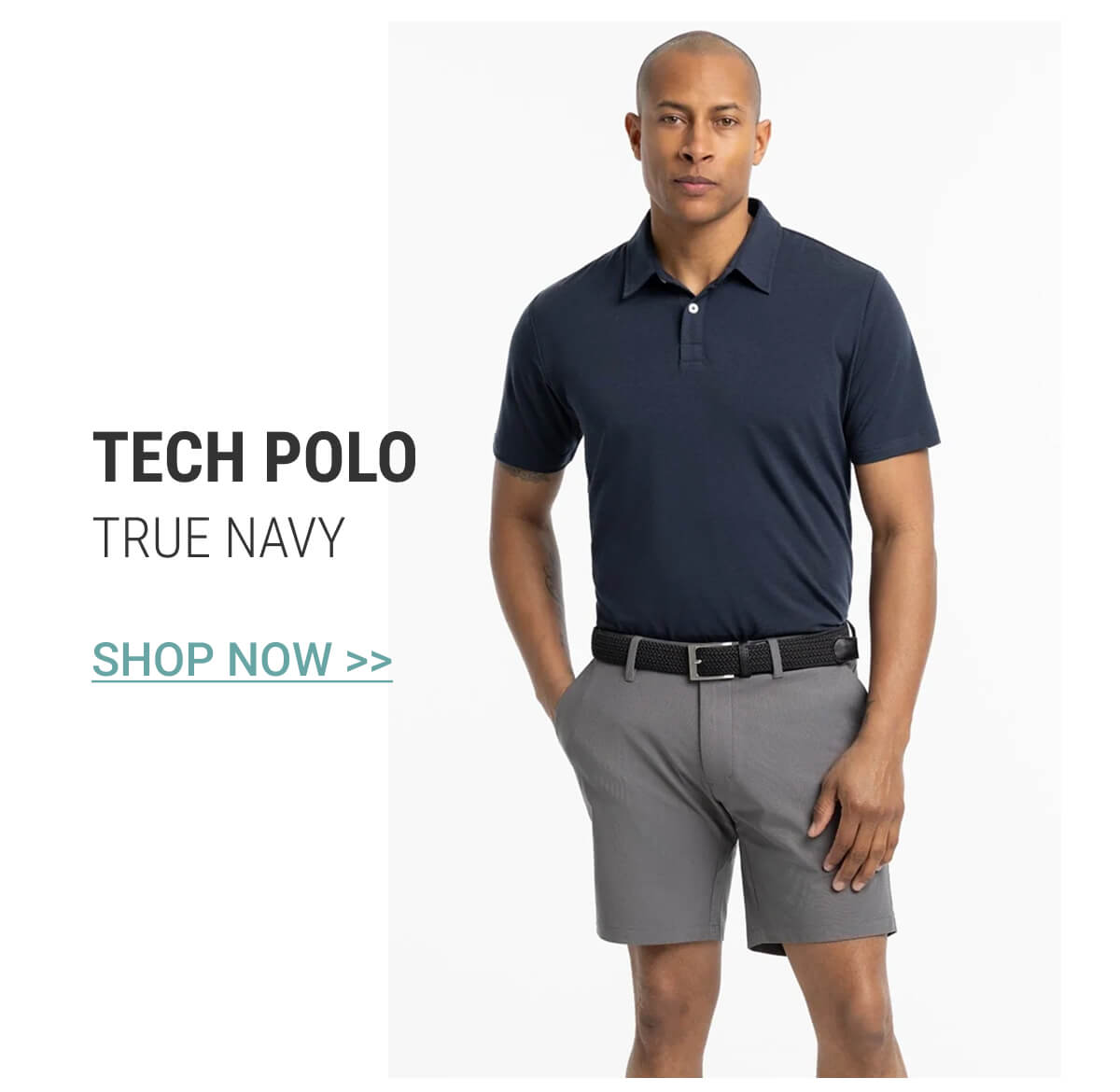 True Navy Tech Polo