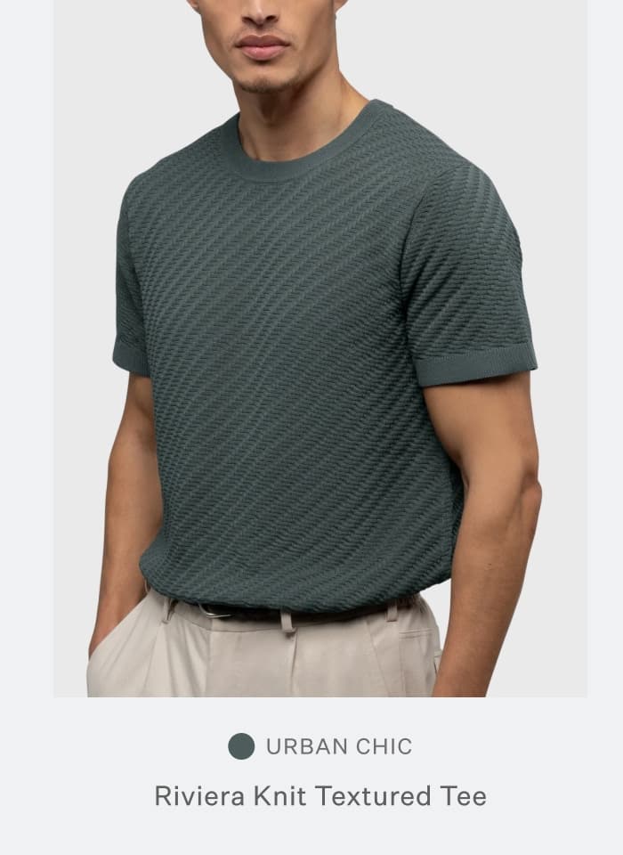 Riviera Knit Textured Tee