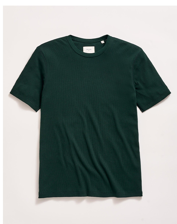 Short Sleeve Rib Crew