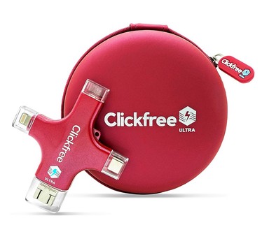 Clickfree Ultra 128GB Photo & Video Storage with 20PG Photobook