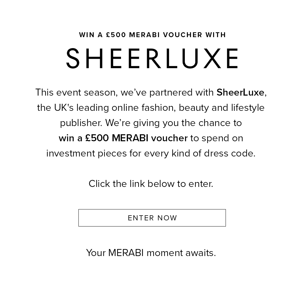 Win a £500 MERABI Gift Voucher for Event Season