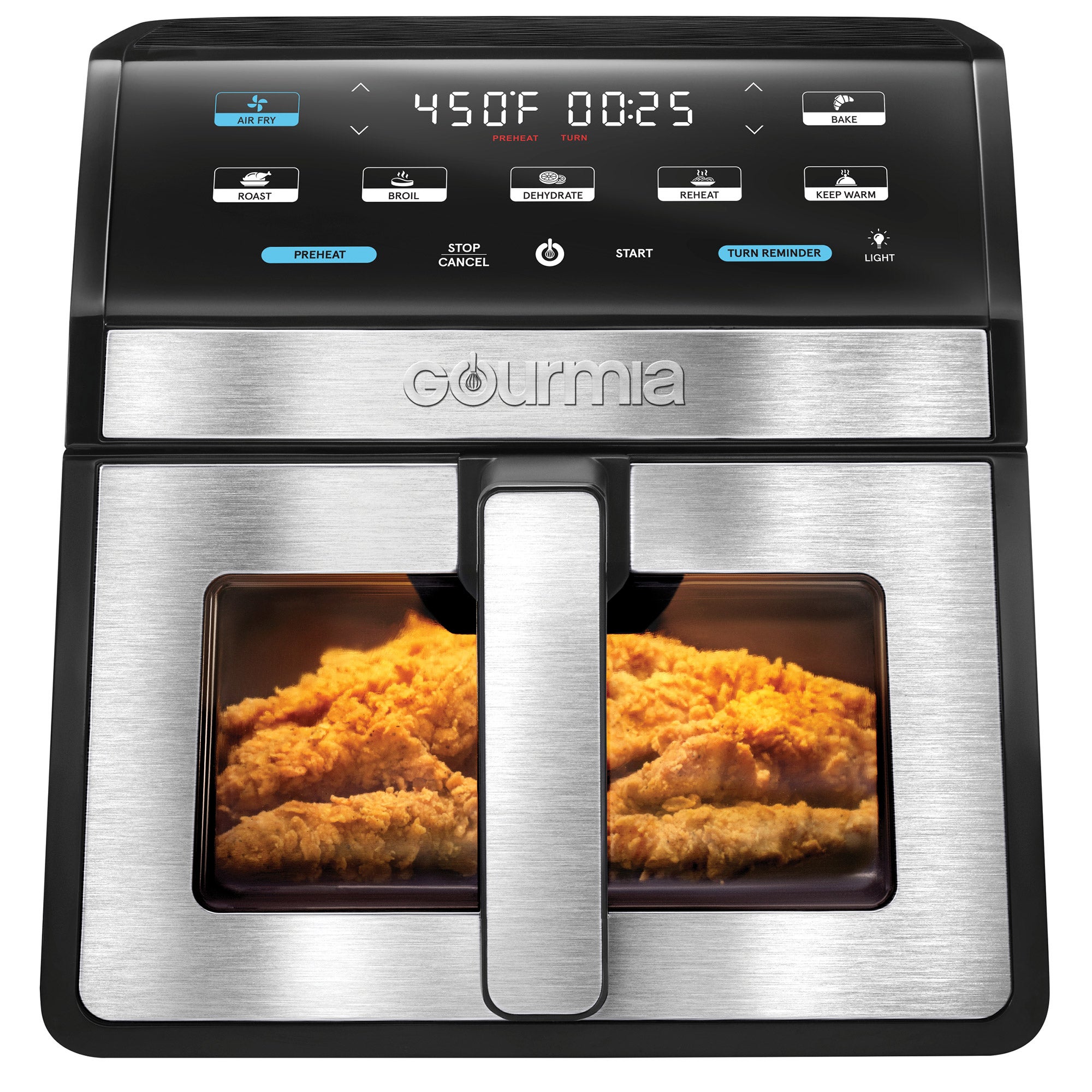 Gourmia 8 qt Digital Air Fryer with Window & Light