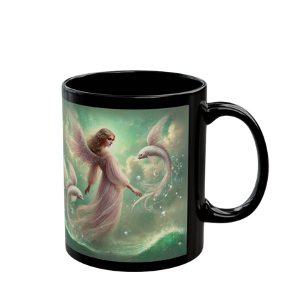 Pisces Zodiac Angel Mug
