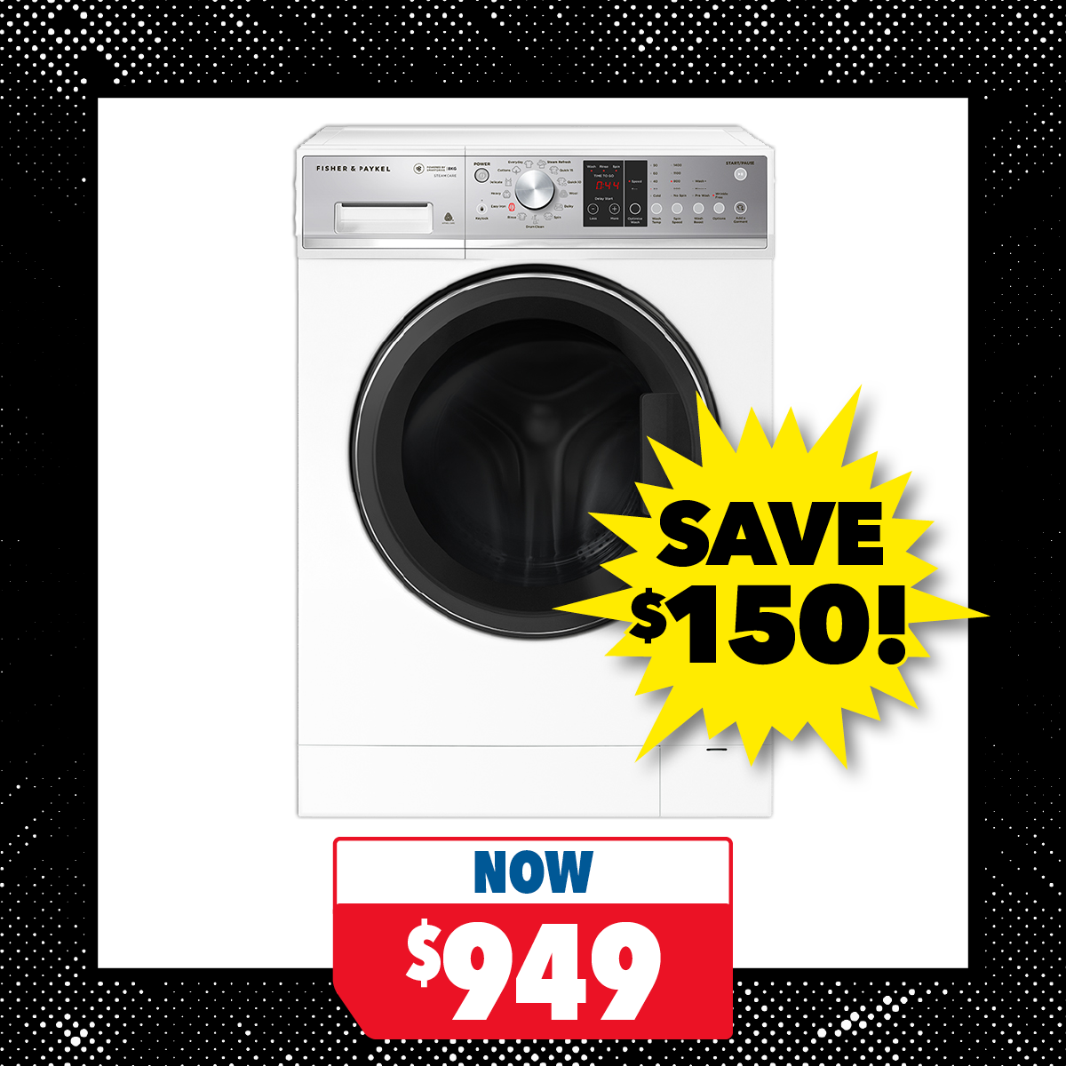 Fisher & Paykel 8kg Front Loader Washing Machine
