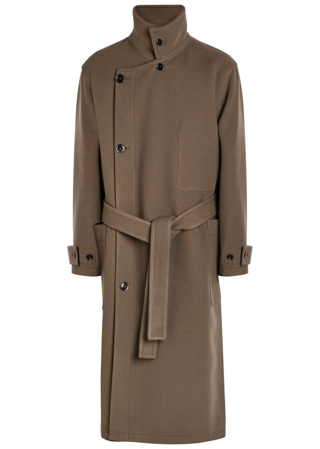 LEMAIRE Belted wool coat