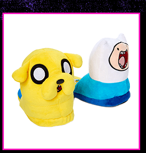 Finn and Jake Plush Slippers - Adventure Time