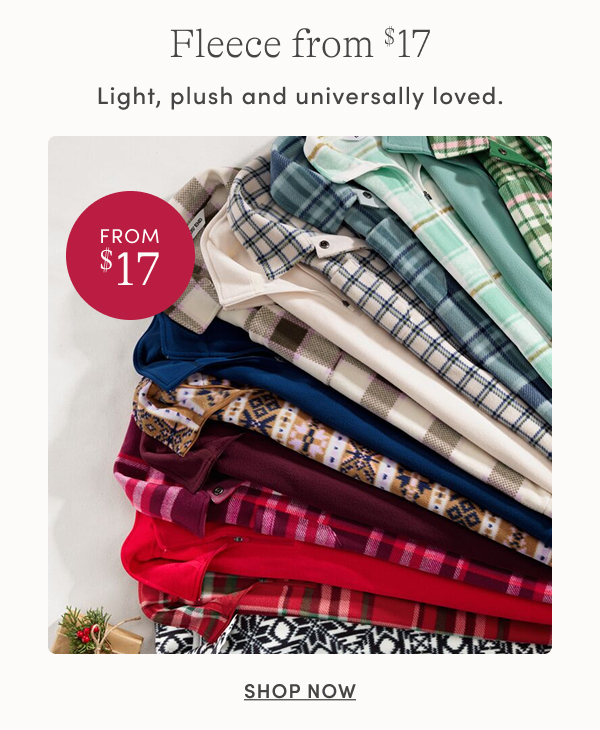 Shop Fleece from $17