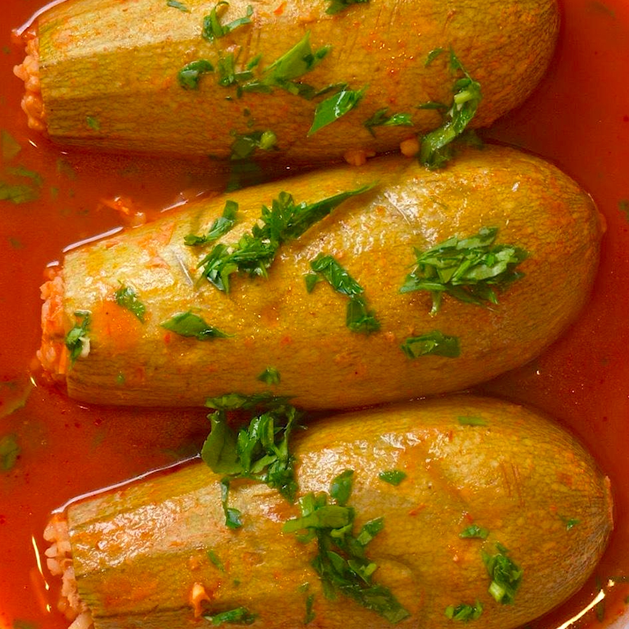 Lebanese Stuffed Squash (Kousa Mahshi)