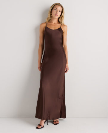100% Washable Silk Maxi Slip Dress