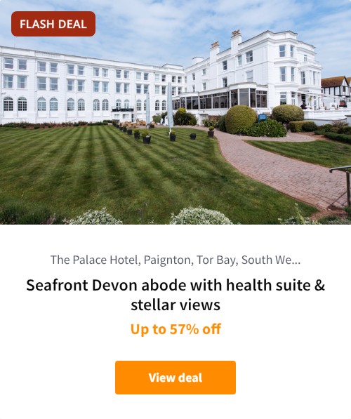 Seafront Devon abode with health suite &amp; stellar views