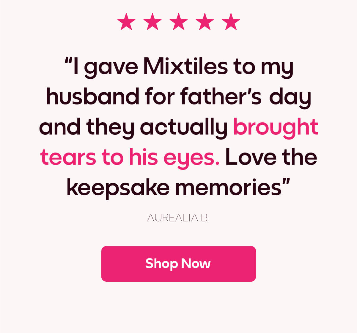 [MIXTILES] It ain't Father's Day without Mixtiles. | ORDER NOW